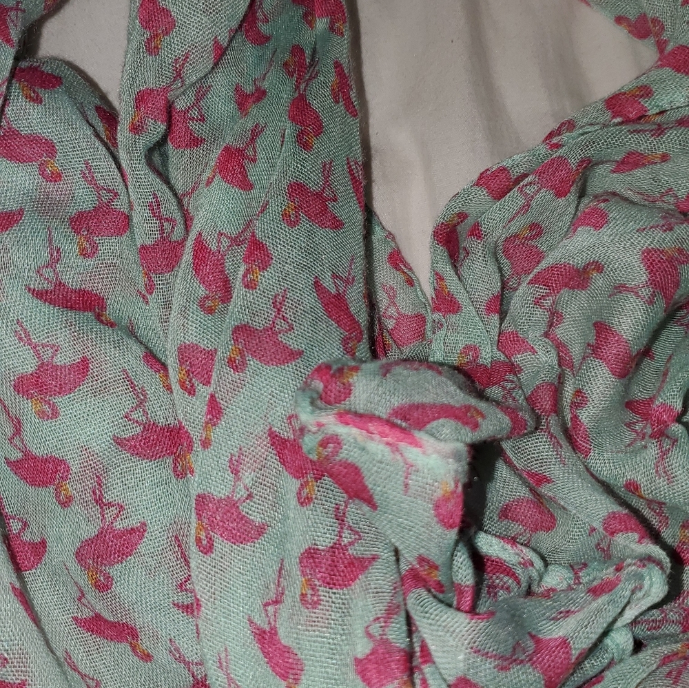 Flamingo infinity scarf